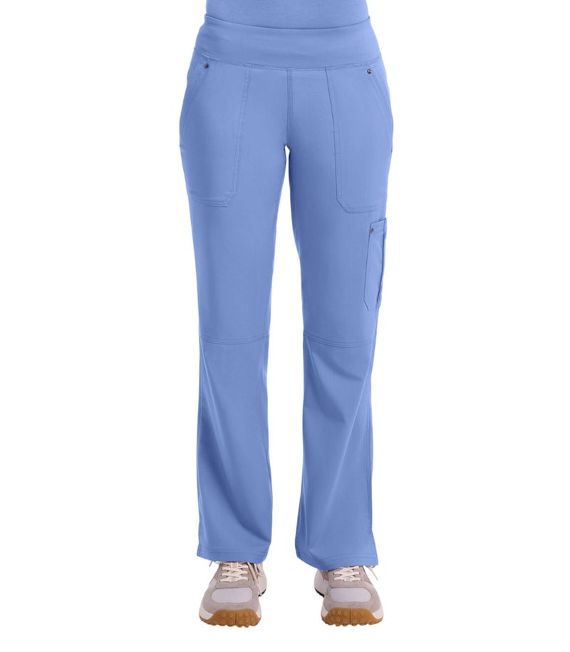 Healing Hands Women's Scrub Pant Tori Cargo Bottoms with 5 Pockets and 2-Way Stretch Fabric 9133, M, Ceil - Image 1